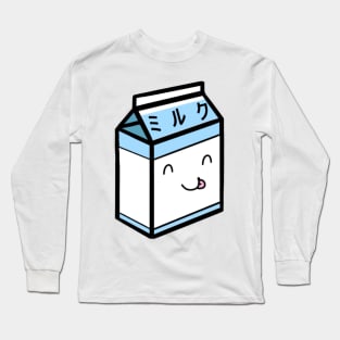 Kawaii Japanese Milk Box Long Sleeve T-Shirt